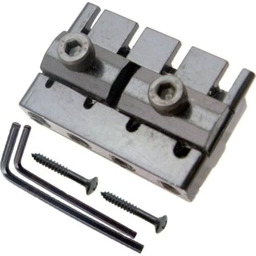 A set of Black 4 String Headless Bass Guitar Locking Nut Guitar Accessories Parts Musical Instrument