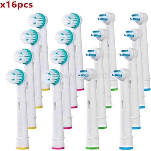 16pcs/Set Generic for Oral-B Professional Ortho Brush Head & Power Tip Brush Kit Replacement Electric Toothbrush Heads