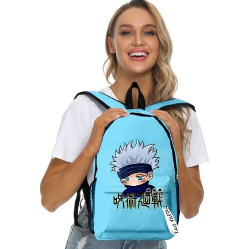 2021 New Hip hop Jujutsu Kaisen backpack Schoolbag Men/Women Shoulder Travel Bag 3D Print Fashion Teenage Girls bag