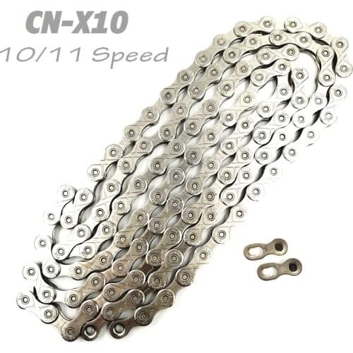 Deore X10 Bicycle 10 - 11 Speed MTB Mountain Bike Chain 116 Links 30/33 Speed Cassette Freewheel Chain