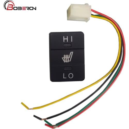 Car Seat Heating Switch Seat Temperature Adjustment Switch with Wire for Toyota