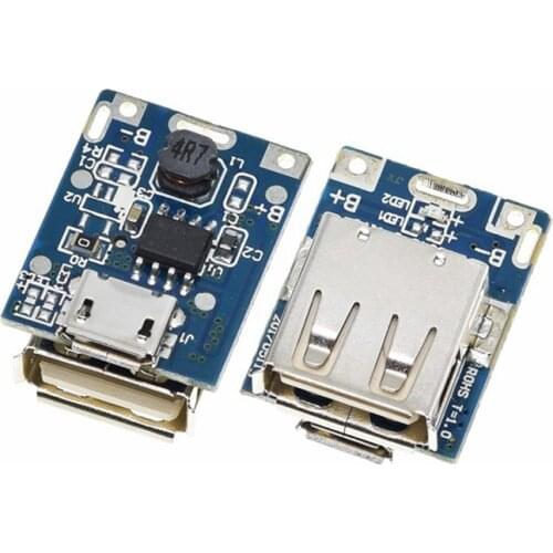 5V Boost Step Up Power Module Lithium LiPo Battery Charging Protection Board LED Display USB for DIY Charger 134N3P Program