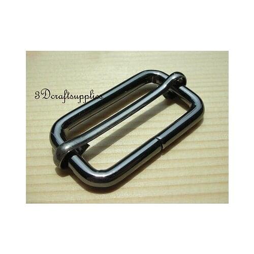 Strap adjuster rectangle sliders Heavy duty gunmetal 38 mm 1 1/2 inch 10pcs U42