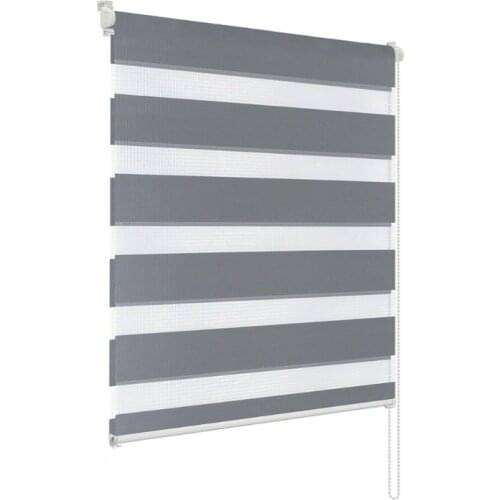 Day and Night Zebra Roller Blind Double Translucent or Blackout Vision Curtains for Window and Door with Install Accessories