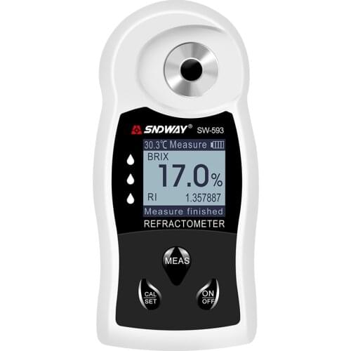 SNDWAY Digital refractometer sugar concentration meter densitometer Fruit Wine Sugar Concentration measuring Brix 0~55% SNDWAY