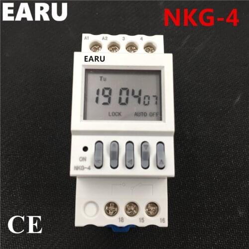 NKG4 NKG-4 Automatic Factory School Bell Controller Control Instrument 40 Groups Din Rail Microcomputer Timer Time Switch Relay