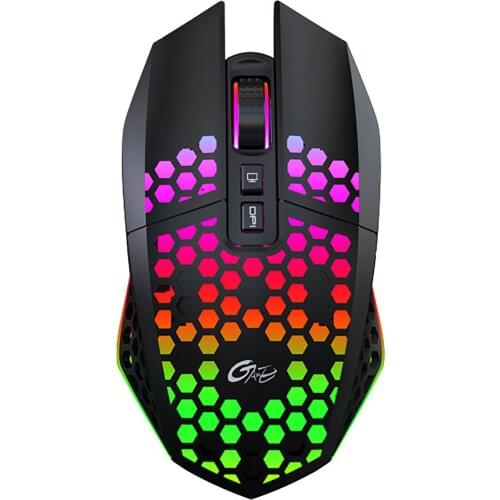Hollow Out Wireless Mouse 8Buttons Wireless Gaming Mouse 3 Gears 1600 DPI Adjustable Low Clicking Noise Mouse For Desktop Laptop