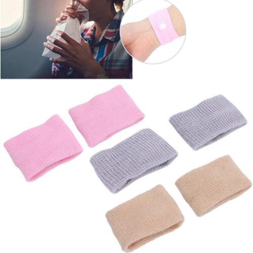 2pcs Support Belt Natural Nausea Relief Travel Wristbands Travel Motion Sickness Relief Anti-Nausea Wristband Adjustable
