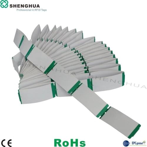 250pcs/lot Passive RFID UHF Clothes Tags Roll Packed Ticket Paper Tag For Store Management