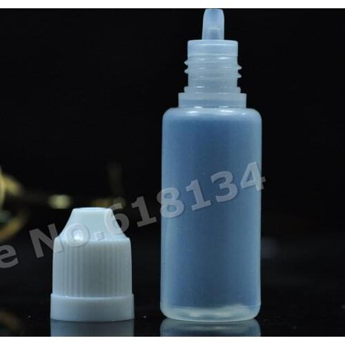 3800pcs/lot 15ml LDPE dropper bottle with childproof caps and normal tip