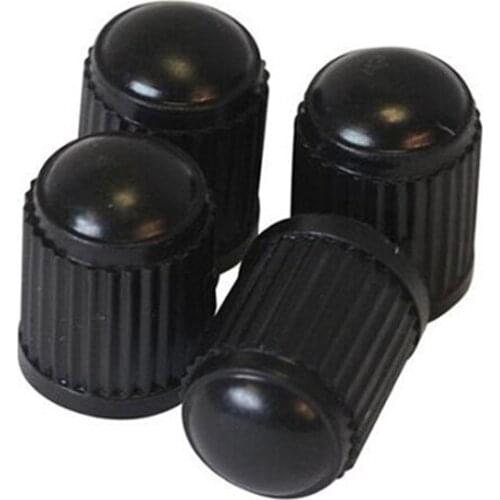 4pcs black plastic valve cap plastic dust cap dust cover for car bike