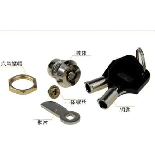 Fedex 50 pieces 14.5 mm Useful Cam Locks for Lockers Cabinet Mailbox Drawers Cupboards + 2 keys each set