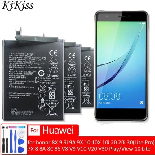 Battery For Huawei honor 7X 8 8A 8S 8C 8X 9 9i 10(Lite Pro)/STF-L09 STF-AL10/honor V8 V9 V20 Play/View 10 V10/View 10 Lite