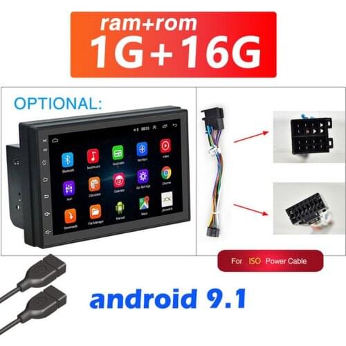 Car multimedia player USB and Wifi function Bluetooth touch screen Built-in speaker microphone Universal car multimedia player