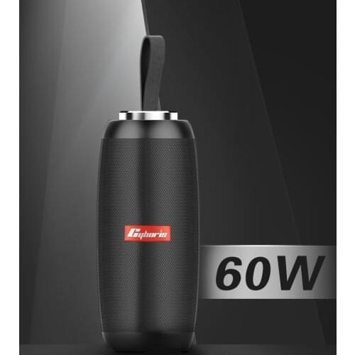 Wireless 60W high-power portable bluetooth speaker Rotary button Stereo subwoofer column Soundbar Boombox supports TWS TF card