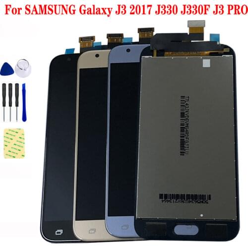 For Samsung J3 2017 LCD J330 J330FN Display SM-J330 SM- J330F LCD Display Monitor + Touch Screen Digitizer Panel Glass Assembly