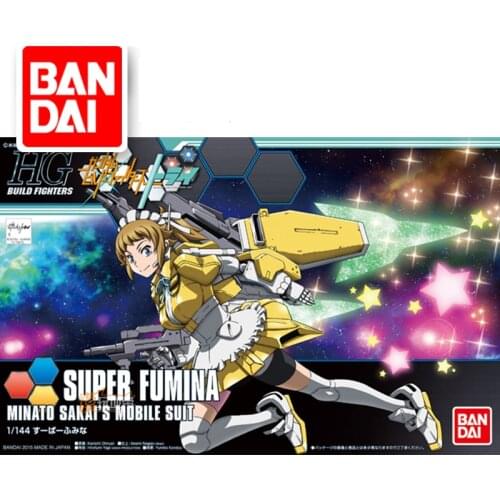 BANDAI GUNDAM HG HGBF 044 44 1/144 SUPER FUMINA Gundam model assembled Anime action figure toys Decoration Kids Toy Gift