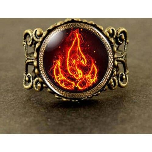 Steampunk US Movie Avatar The Last Airbender Fire Nation Legend of Korra Ring 1pcs/lot mens jewelry new