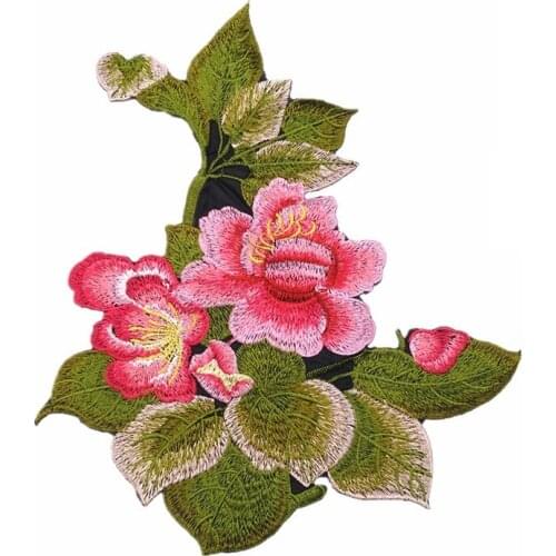 50pcs/Lot Embroidery Patches Letters Clothing Decoration Accessories Flowers Diy Iron Heat Transfer Applique Iron on Transfer