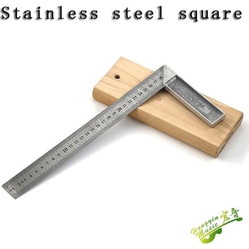 Stainless steel square 90 degree woodworking decoration square bend square L shape corner steel rule by high precision