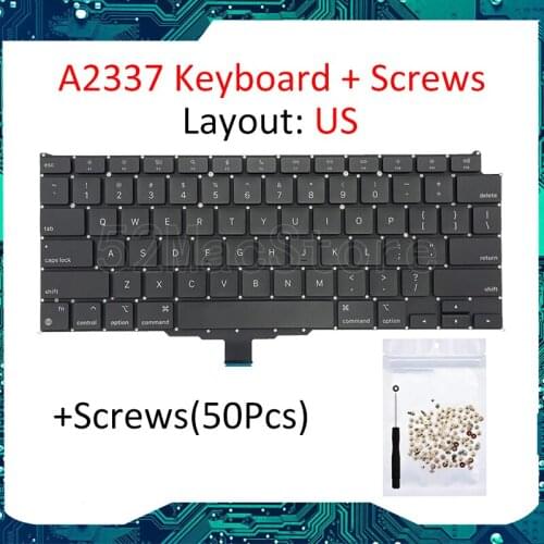 Laptop New Original A2337 Keyboard US English For Macbook Air Retina 13" M1 EMC 3598 2020