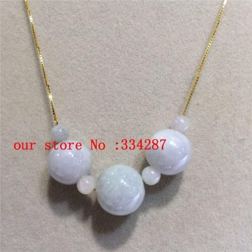 NEW 8MM Beads Elastic 100% Natural AAA Jadeite Jades Tibetan Silver+18KGP Necklace 18"Light purple color