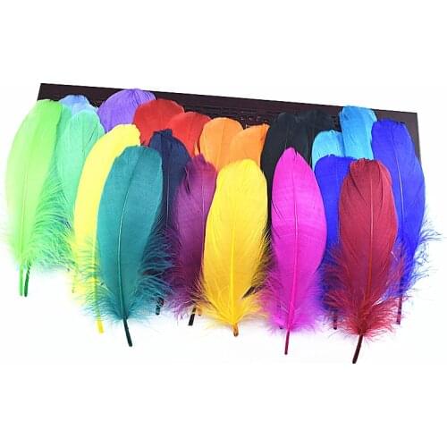 Wholesale Natural dyeing goose feathers100pcs/lot-500pcs/lot 13-18CM DIY Clothing/hats/decoration plumes and feathers for crafts