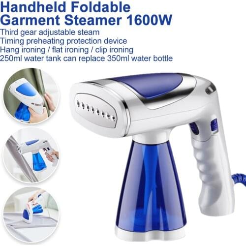 Handheld Steamer 1600W Powerful Garment Steamer Portable 15 Seconds Fast-Heat Steam Iron Ironing Machine for Home Travel