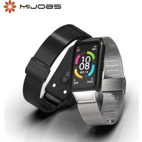 Strap For Honor Band 6 Wristband for Huawei Band 6 Smart Bracelet Metal Correa for Huawei Band 4 Watch Strap for Honor Band 5i