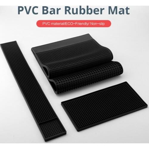 Rubber Bar Mats, Non-Slip and Anti-Spill Non-Toxic Soft Rubber Mats, Coffee Bars, Bars, Restaurants and Barbers Service Mats