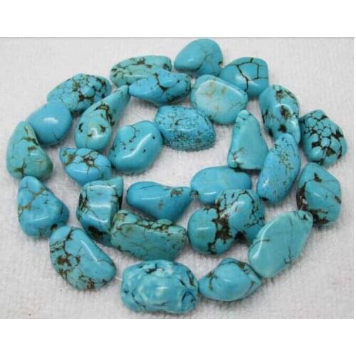 Charm Natural Irregular Stone howlite Stone Loose Beads 10x15mm 40cm/16inch Random beads