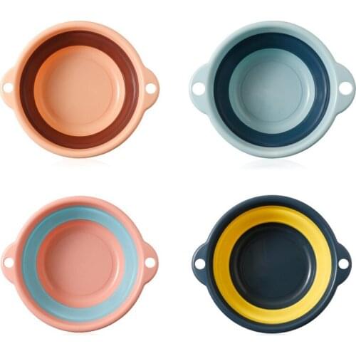 Foldable Washbasin Household Plastic Large Laundry Basin Portable Compressed Travel Student Small Number Washbasin