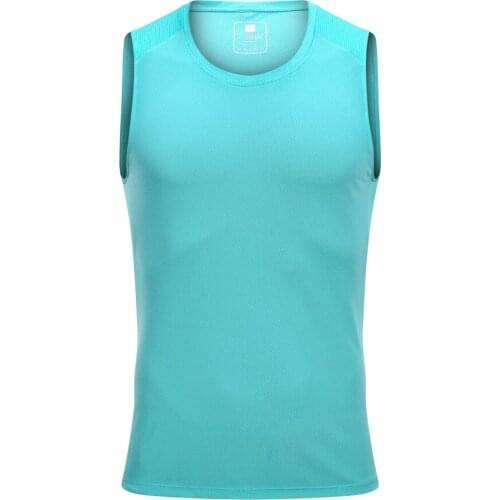 XBJY R6 Trendy Quick Dry Running Vest Men With 2 Fabrics Split Joint Multi Sizes Polyester Sleeveless Shirts Design For Sports