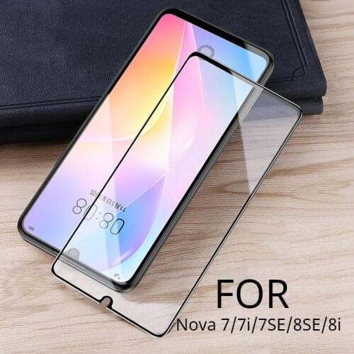 JGKK Tempered Glass For Huawei Nova 8 SE Nova8 Nova 8i Glass Screen Protector For Huawei Nova 7 7SE 7i Nova7 Ultra-Clear Glass