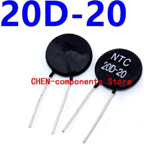 10pcs NTC Thermistor 20D-20