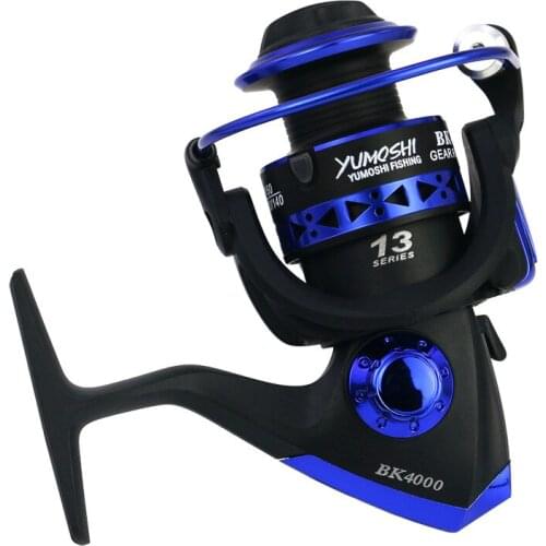 1000s-6000s Fishing Reel All Metal Spool Spinning Wheels 8KG Max Drag Stainless Steel Handle Line Spool Saltwater Fishing Tackle