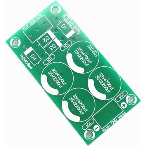 2 piece Dual Power Rectifier Filter Board PCB for amplifier audio diy