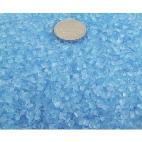 200g Mini Blue Glass Stones Sands For Fantasy Miniatures Fairy Garden Gnome Moss Terrarium Decor Crafts Bonsai DIY