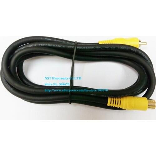 3M High Quality 4N OFC GOLDEN Plated RCA Male to 4Pin S-Video Male Plug AV Video Connector Cable/Free Shipping/5PCS