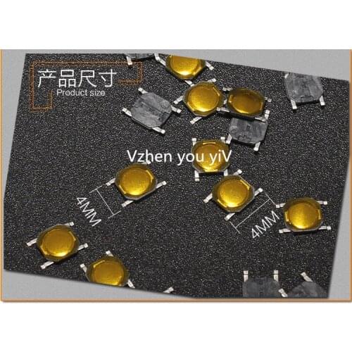 300pcs 4x4x0.8 mm micro SMD Tact Switch side button switch MP3 MP4 MP5 Tablet PC switch Waterproof RoHS 4*4*0.8mm