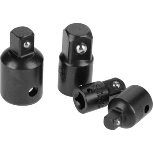 4Pcs Socket Reducers 1/4 3/8 1/2 Drive Socket Adapter Chrome Vanadium Steel Wrench Adapter Repair Tools