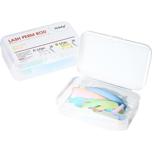 8 Pairs Silicone Eyelash Perm Pad Recycling Lash Perm Rod Shield Lifting 3D Eyelash Curling Auxiliary Tool Color Eyelash Patch
