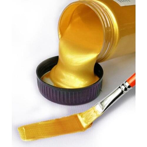 100ml Gold Silver Pearl Acrylic Paints Waterproof Metallic Acrylic Pigment For DIY Epoxy Resin Craft Pattern Painting Colorant