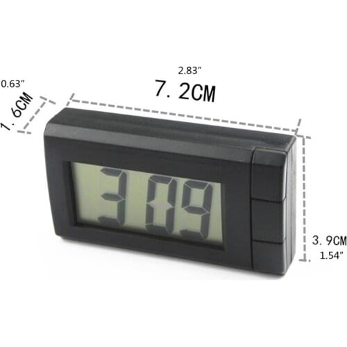 Car Automobile Digital Clock Mini Auto Watch Automotive Month Date stopwatch Decoration Ornament for Car Home Bedroom G99F