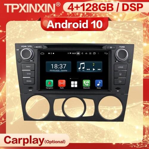 Carplay 2 Din Car Android 10 Stereo Receiver For BMW E90 Saloon 2005 2006 2007 2008 2009 2010 2011 2012 Radio Audio Unit Screen