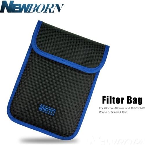 Lens Filter Case Belt Pouch for 40.5mm-105mm Round or Square Filters and Filter Holder 100*150MM Filter Bag