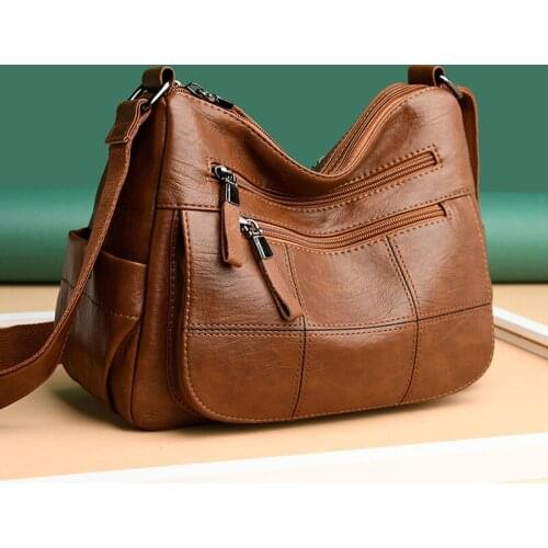 Designer Handbags High Quality Soft Leather Casual Shoulder Bags for Women 2021 Summer Outdoor Travel Crossbody Bag Sac A Main