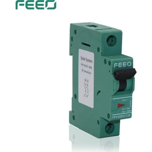 FEEO 1P 6A 10A 16A 20A 25A 32A 40A 50A 63A Miniature Circuit Breaker 250V 10KA MCB FPV-63 TUV & CE Certificate