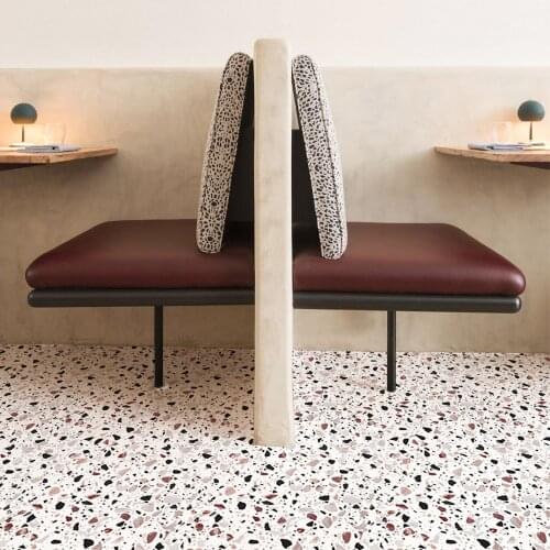 Funlife®40x250cm Terrazzo Wall Sticker Oil Proof Peel & Stick Decorative Wallpaper for Living Room Bathroom Kitchen Home Decor