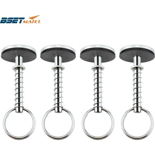 4PCS Stainless Steel 316 Hatch Cover Pull Handle Quick Pin Button Boat Yacht Storage Retainer Farm Trailers Wagons Auto Car